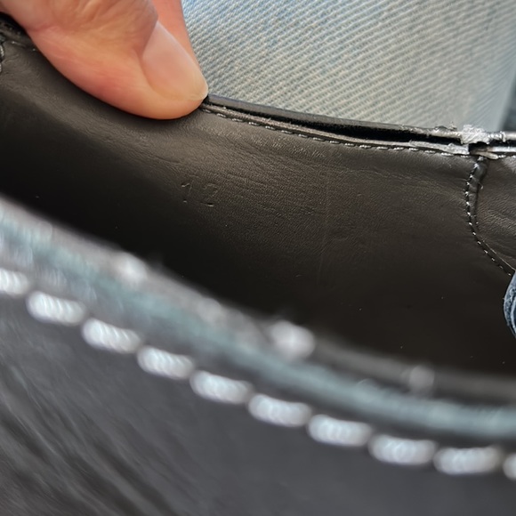 LANVIN Lace Up And Monkstrap Leather Black oxford loafers size 12 - Picture 16 of 16